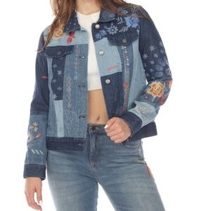 Johnny Was Taryn Patchwork Denim Jacket